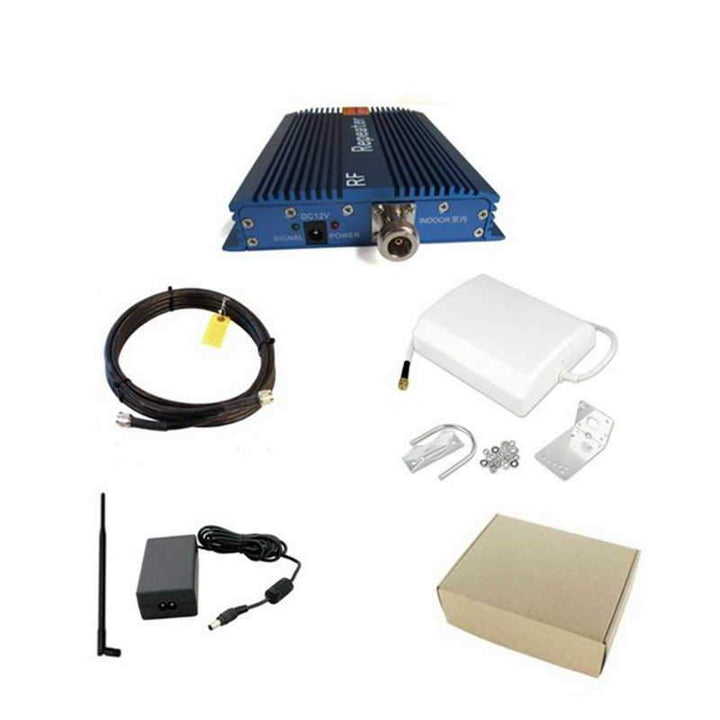 mobile phone signal booster 1000m2 coverage France mobile network Orange Bouygues SFR improve mobile signal GSM signal booster indoor antenna voice calls text signal